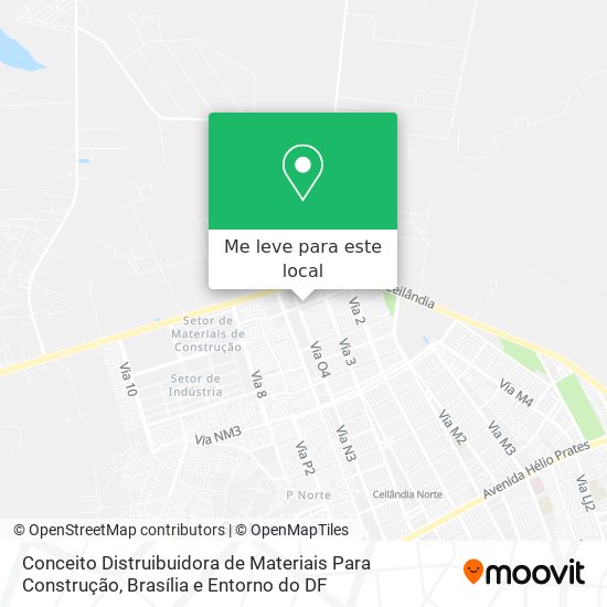 Conceito Distruibuidora de Materiais Para Construção mapa