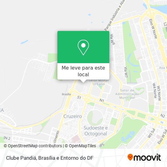 Clube Pandiá mapa