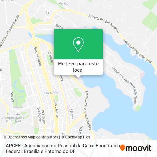 APCEF - Associação do Pessoal da Caixa Econômica Federal mapa