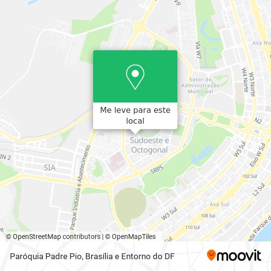 Paróquia Padre Pio mapa