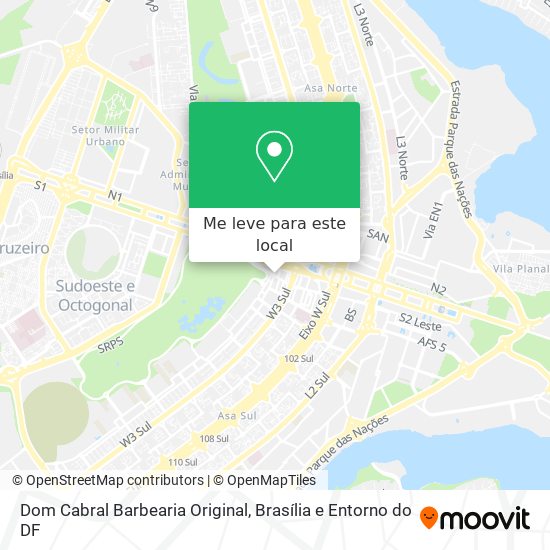 Dom Cabral Barbearia Original mapa