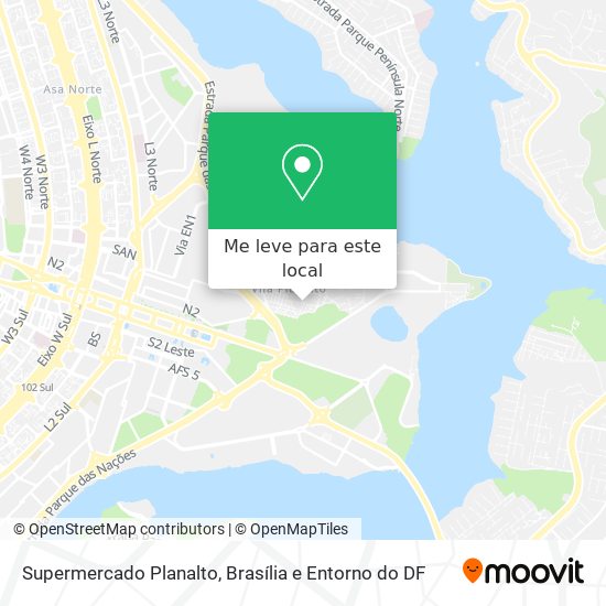 Supermercado Planalto mapa