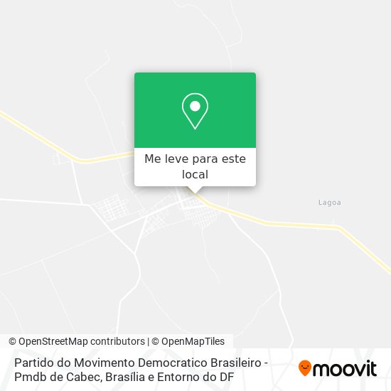 Partido do Movimento Democratico Brasileiro -Pmdb de Cabec mapa