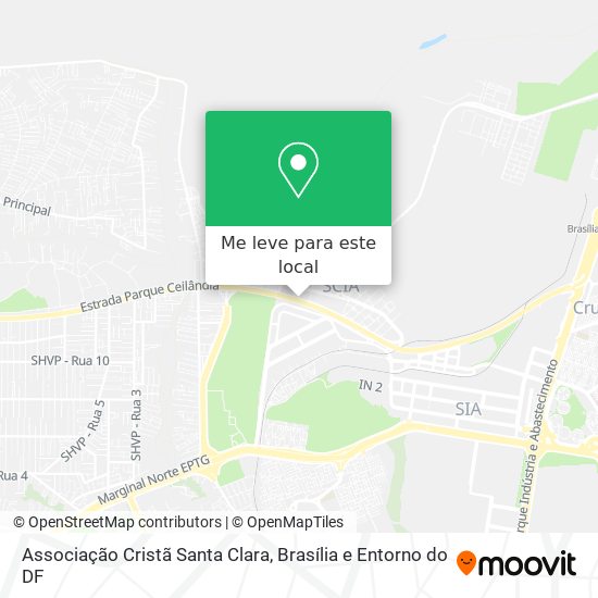Associação Cristã Santa Clara mapa