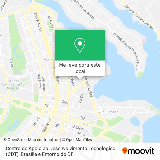 Centro de Apoio ao Desenvolvimento Tecnológico (CDT) mapa