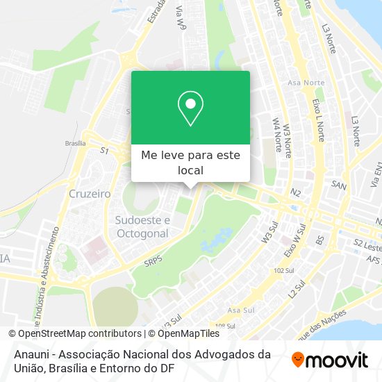 Anauni - Associação Nacional dos Advogados da União mapa