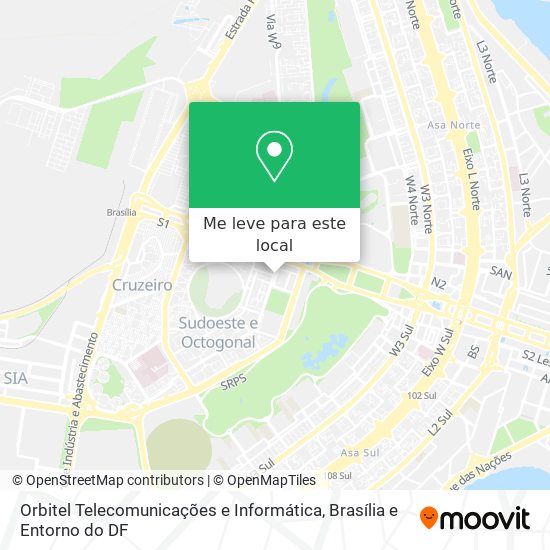 Orbitel Telecomunicações e Informática mapa