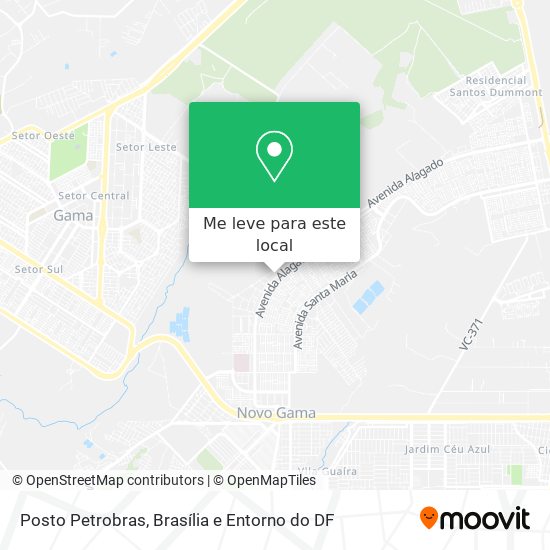 Posto Petrobras mapa