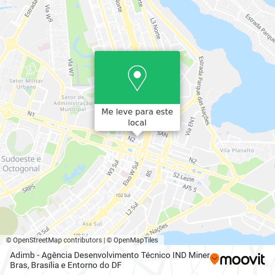 Adimb - Agência Desenvolvimento Técnico IND Miner Bras mapa