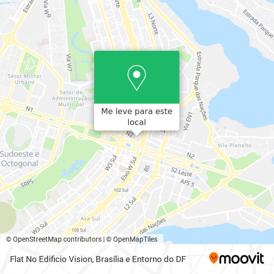 Flat No Edificio Vision mapa