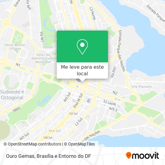 Ouro Gemas mapa
