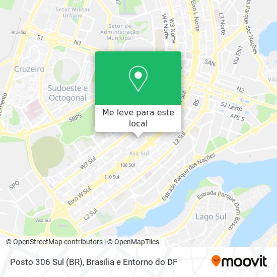 Posto 306 Sul (BR) mapa
