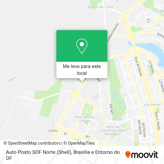 Auto Posto SOF Norte (Shell) mapa
