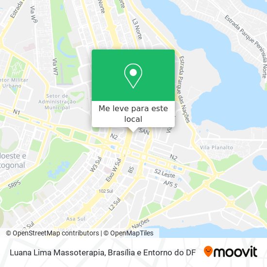 Luana Lima Massoterapia mapa