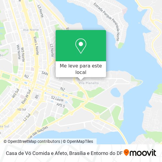 Casa de Vó Comida e Afeto mapa