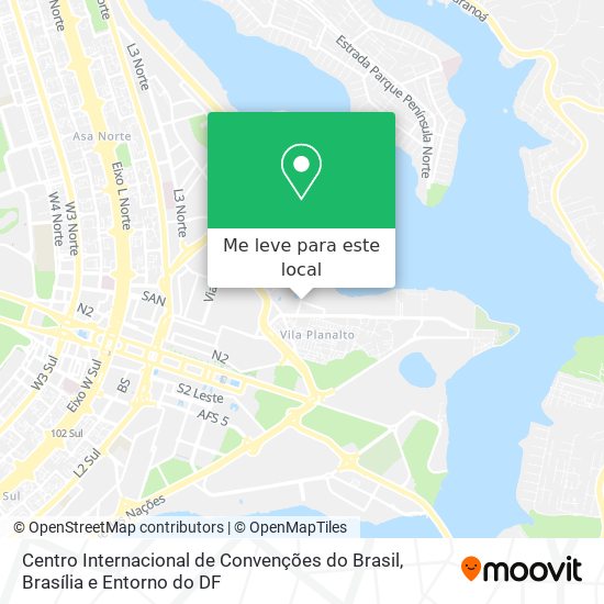Centro Internacional de Convenções do Brasil mapa