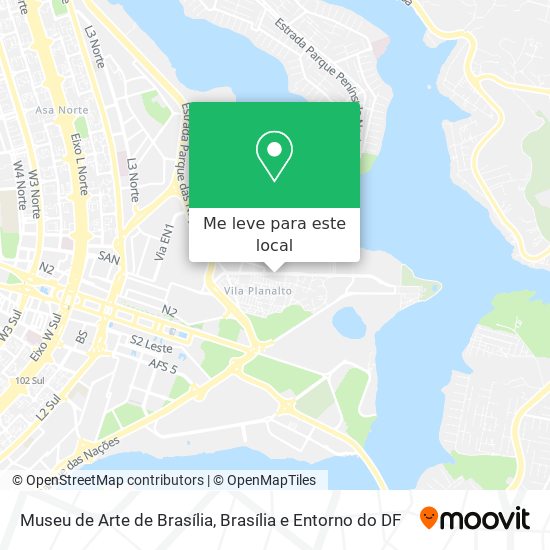 Museu de Arte de Brasília mapa