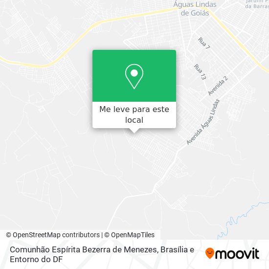 Comunhão Espírita Bezerra de Menezes mapa