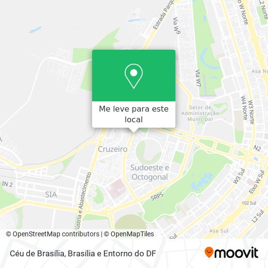 Céu de Brasília mapa