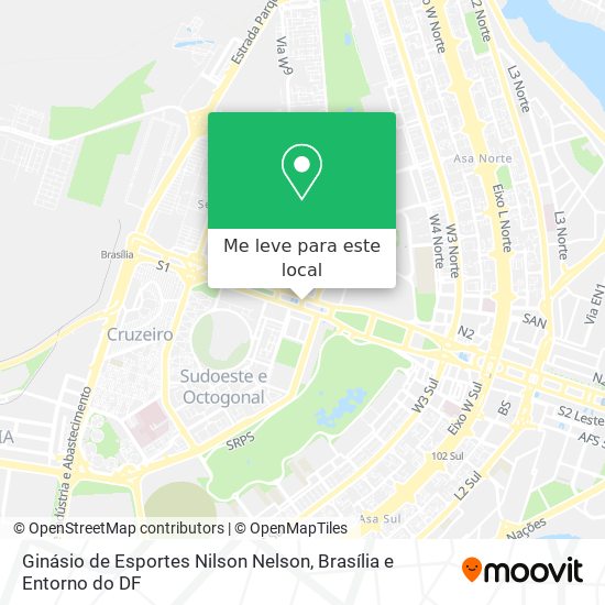 Ginásio de Esportes Nilson Nelson mapa