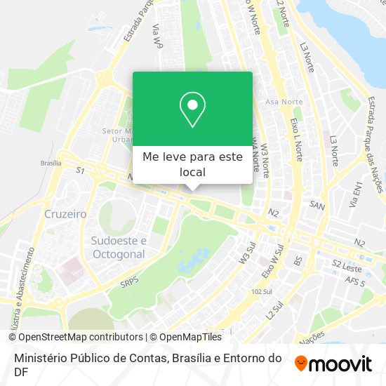 Ministério Público de Contas mapa