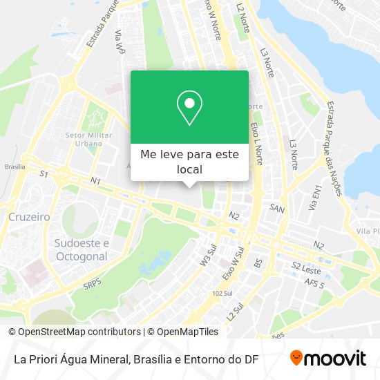 La Priori Água Mineral mapa