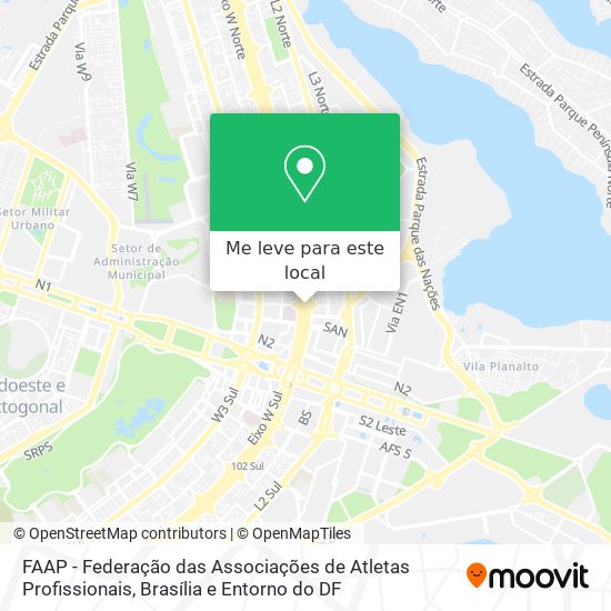 FAAP - Federação das Associações de Atletas Profissionais mapa