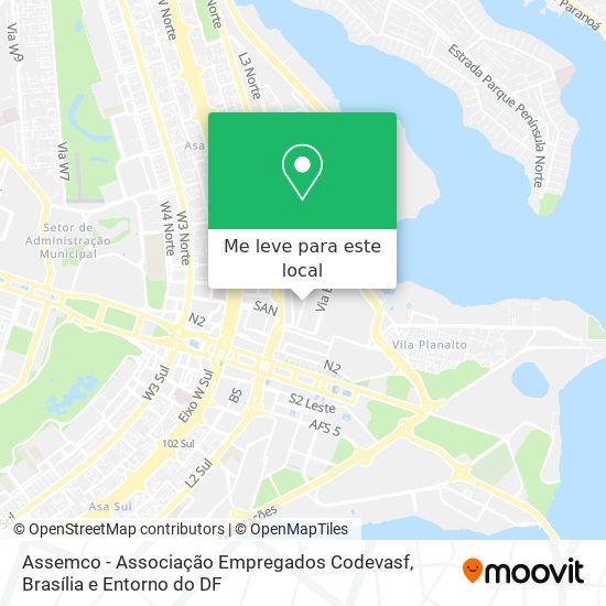 Assemco - Associação Empregados Codevasf mapa