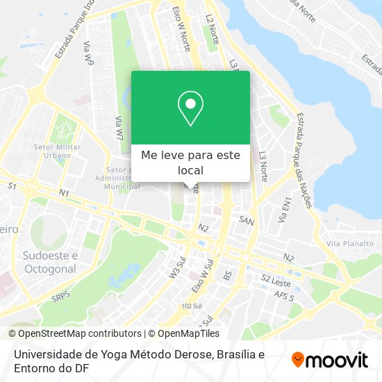 Universidade de Yoga Método Derose mapa
