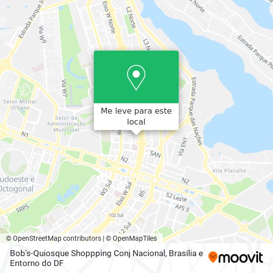 Bob's-Quiosque Shoppping Conj Nacional mapa