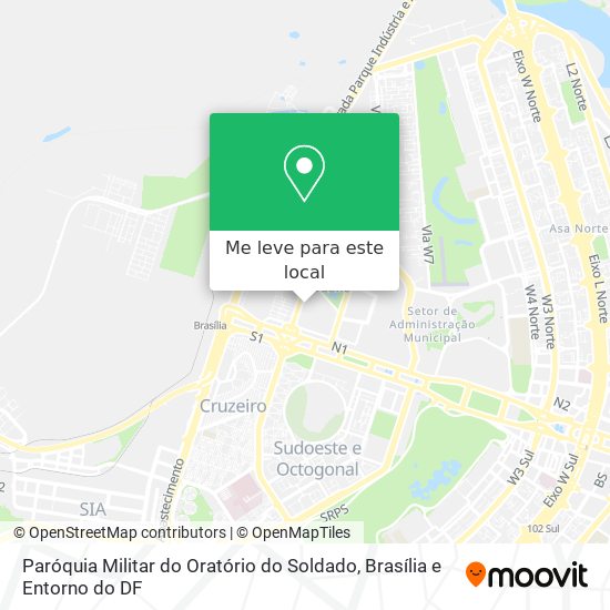 Paróquia Militar do Oratório do Soldado mapa