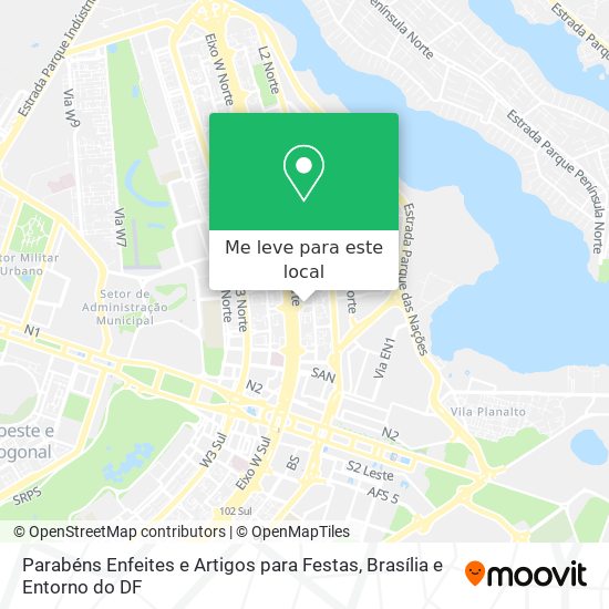 Parabéns Enfeites e Artigos para Festas mapa