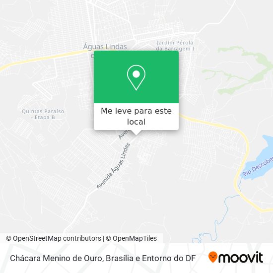 Chácara Menino de Ouro mapa