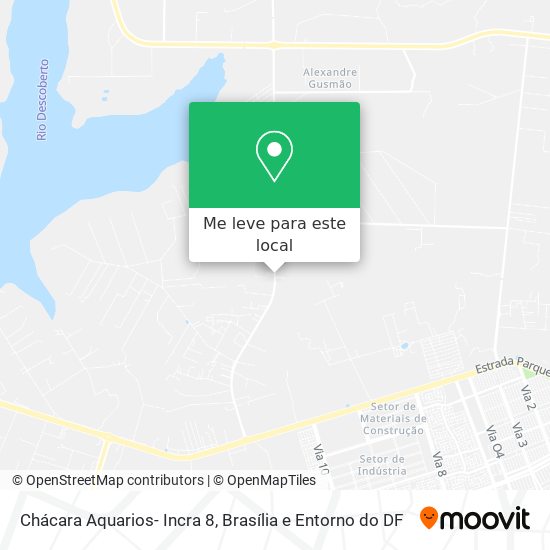 Chácara Aquarios- Incra 8 mapa