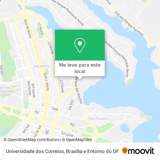 Universidade dos Correios mapa