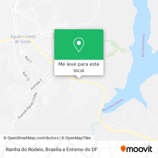 Rainha do Rodeio mapa