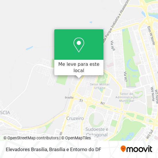Elevadores Brasilia mapa
