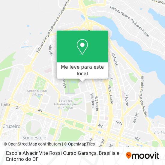 Escola Alvacir Vite Rossi Curso Garança mapa