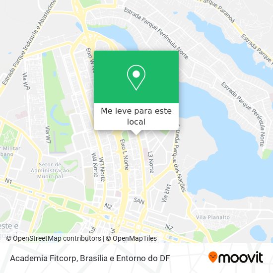 Academia Fitcorp mapa