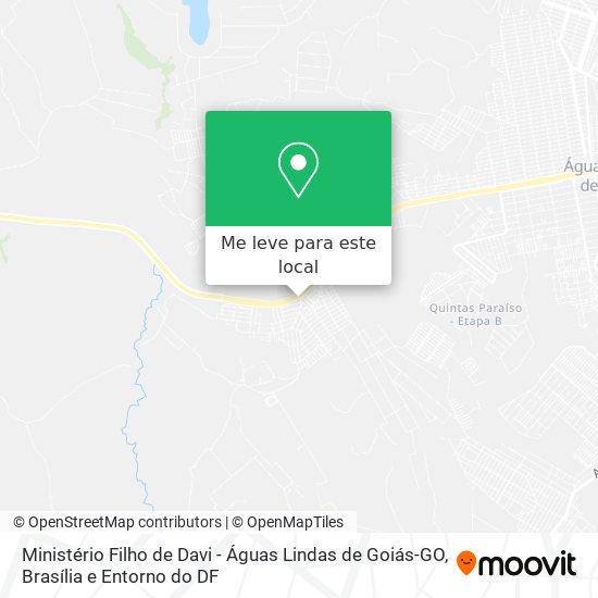 Ministério Filho de Davi - Águas Lindas de Goiás-GO mapa