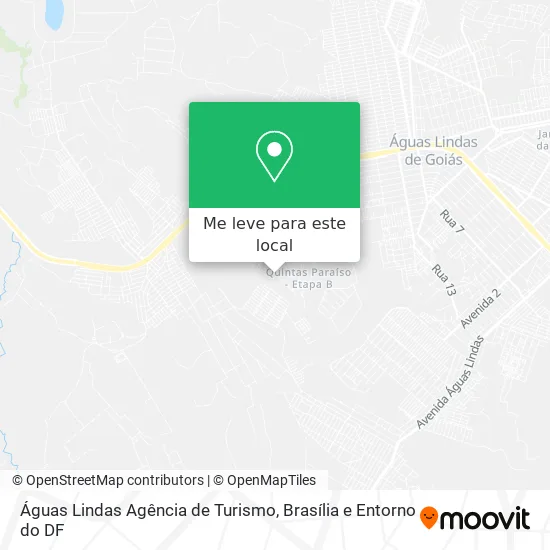 Águas Lindas Agência de Turismo mapa