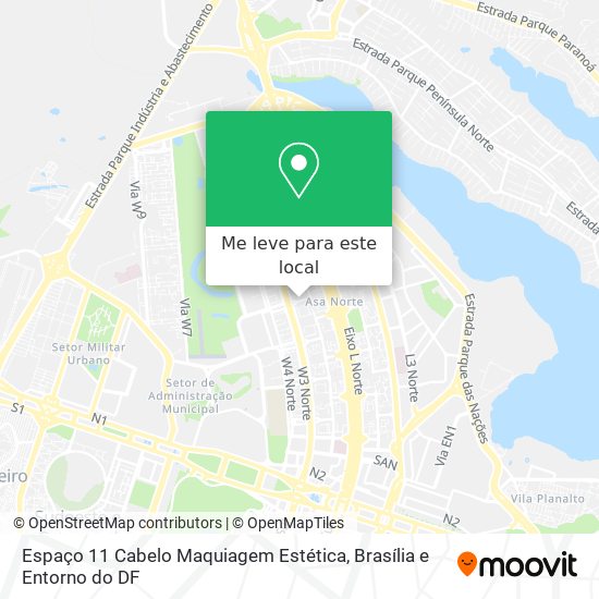 Espaço 11 Cabelo Maquiagem Estética mapa