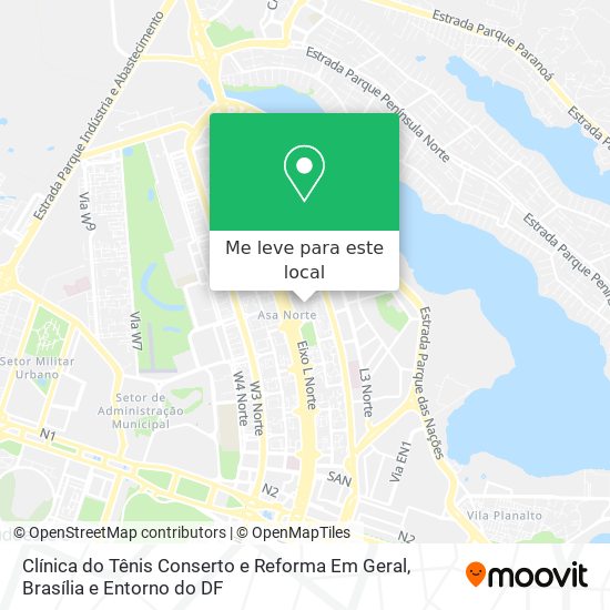 Clínica do Tênis Conserto e Reforma Em Geral mapa