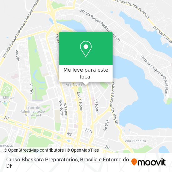 Curso Bhaskara Preparatórios mapa