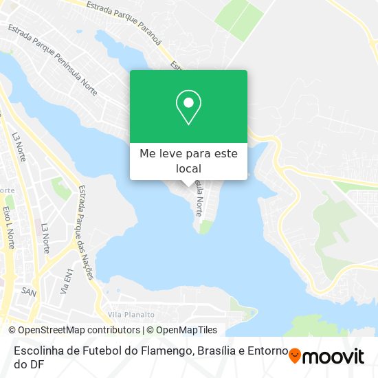 Escolinha de Futebol do Flamengo mapa