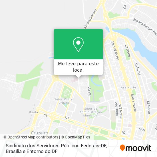 Sindicato dos Servidores Públicos Federais-DF mapa