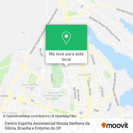 Centro Espírita Assistencial Nossa Senhora da Glória mapa