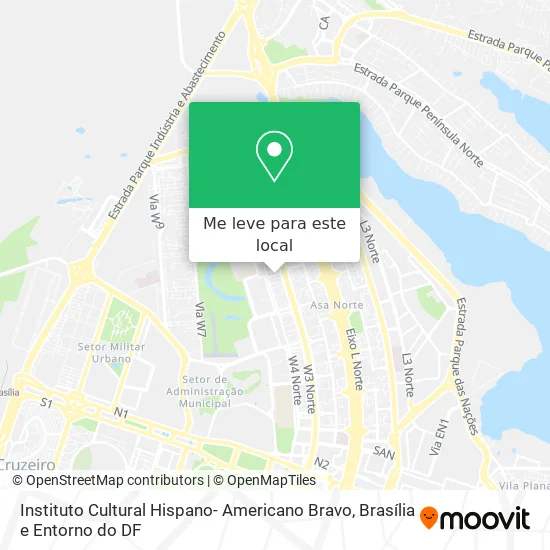 Instituto Cultural Hispano- Americano Bravo mapa