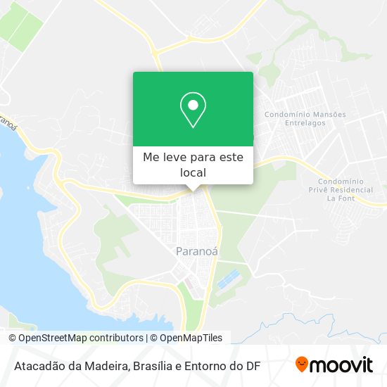 Atacadão da Madeira mapa