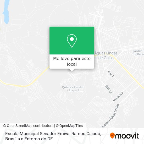 Escola Municipal Senador Emival Ramos Caiado mapa